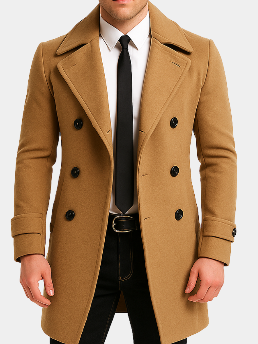 MANSSINO™ | DOUBLE-BREASTED WOOL COAT