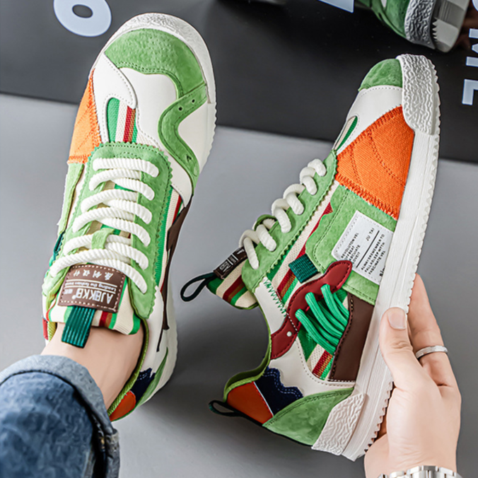 MANSSINO™ | Retro Color-Block Trainers