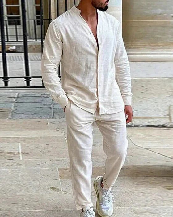 MANSSINO™ | Cotton-Linen Coordinated Outfit