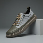 MANSSINO™ | MENS LEATHER TRAINERS