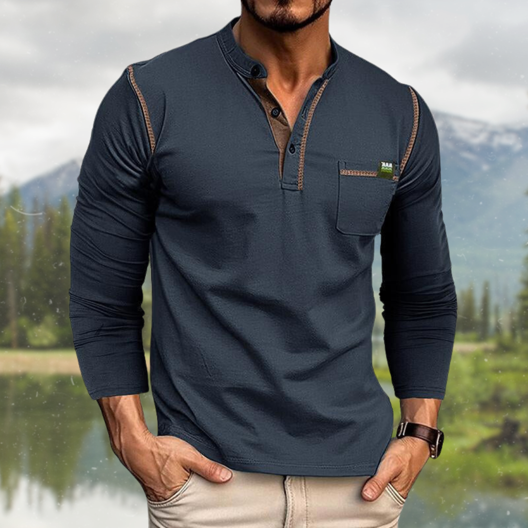 MANSSINO™ | Men's Long-Sleeve Pocket Shirt