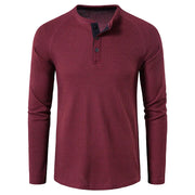 MANSSINO™ | Men's Waffle-Knit Henley Tee