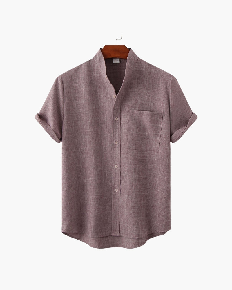 MANSSINO™ | Mandarin Collar Shirt