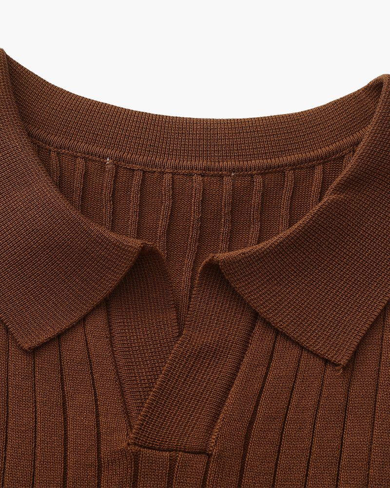 MANSSINO™ | RIBBED KNIT POLO