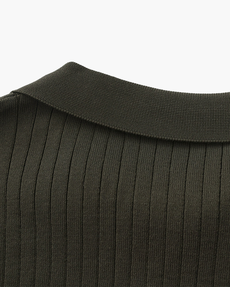 MANSSINO™ | RIBBED KNIT POLO