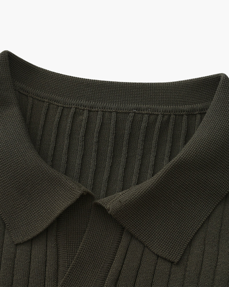 MANSSINO™ | RIBBED KNIT POLO