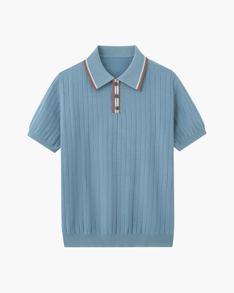 MANSSINO™ | Textured knit polo