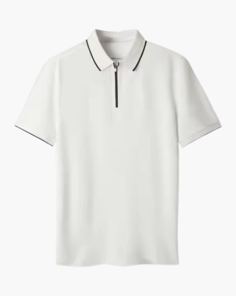 MANSSINO™ | Knit Zip-Neck Polo