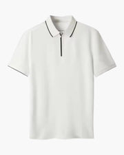 MANSSINO™ | THICK-KNIT ZIP NECK POLO