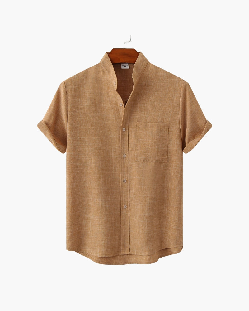 MANSSINO™ | Mandarin Collar Shirt