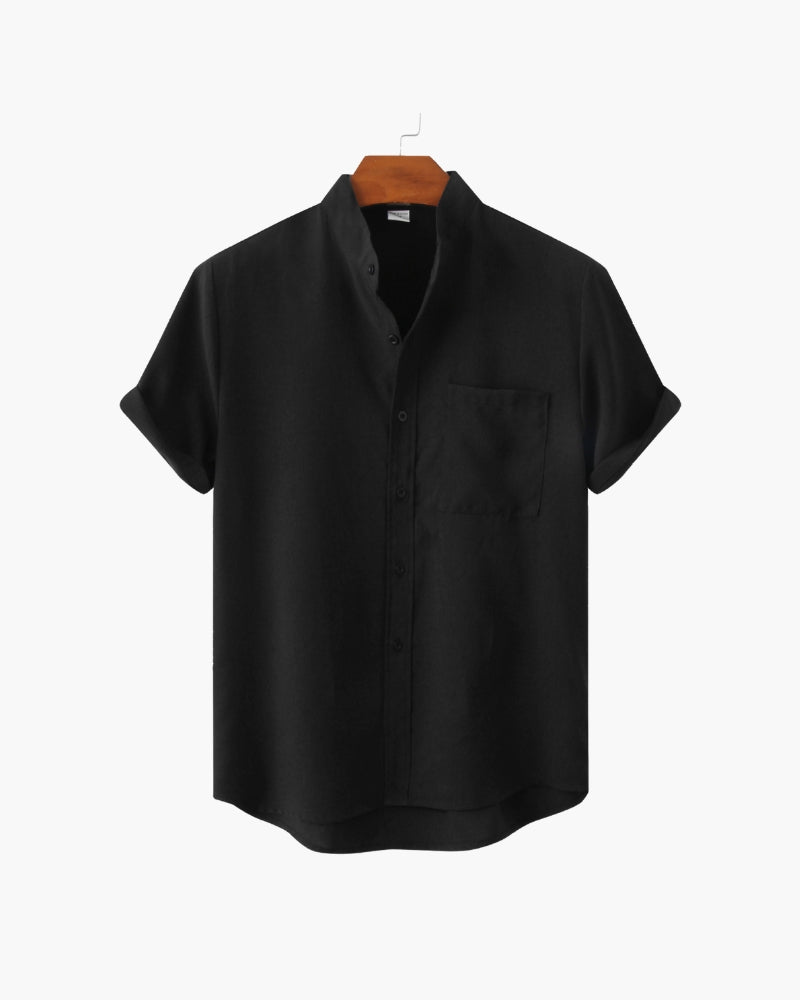 MANSSINO™ | Mandarin Collar Shirt
