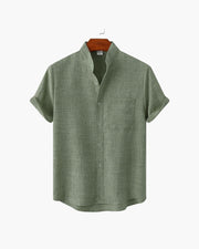 MANSSINO™ | Mandarin Collar Shirt