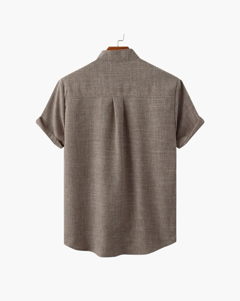 MANSSINO™ | Mandarin Collar Shirt