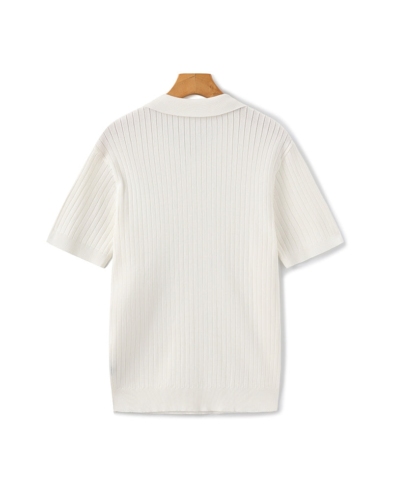 MANSSINO™ | RIBBED KNIT POLO