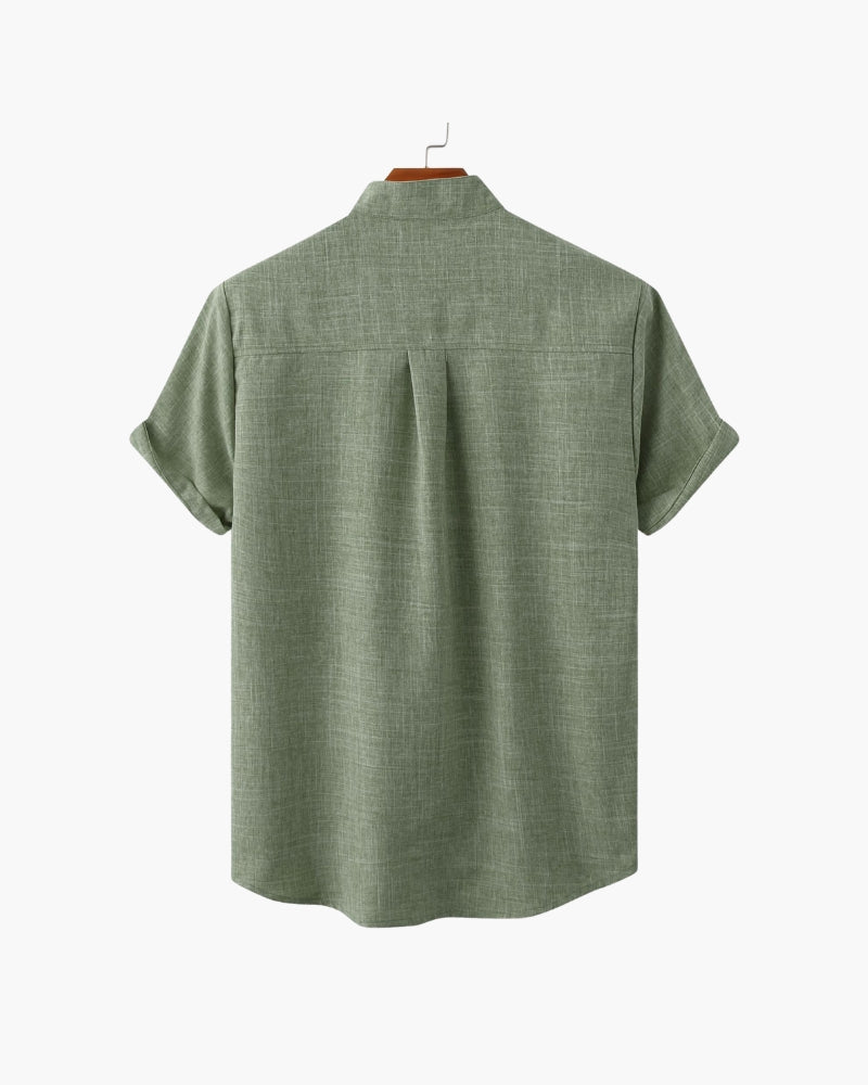 MANSSINO™ | Mandarin Collar Shirt