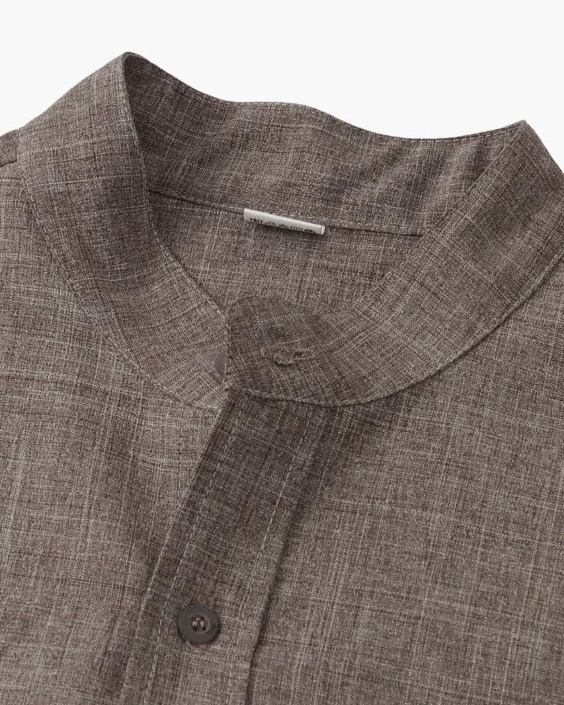 MANSSINO™ | Mandarin Collar Shirt
