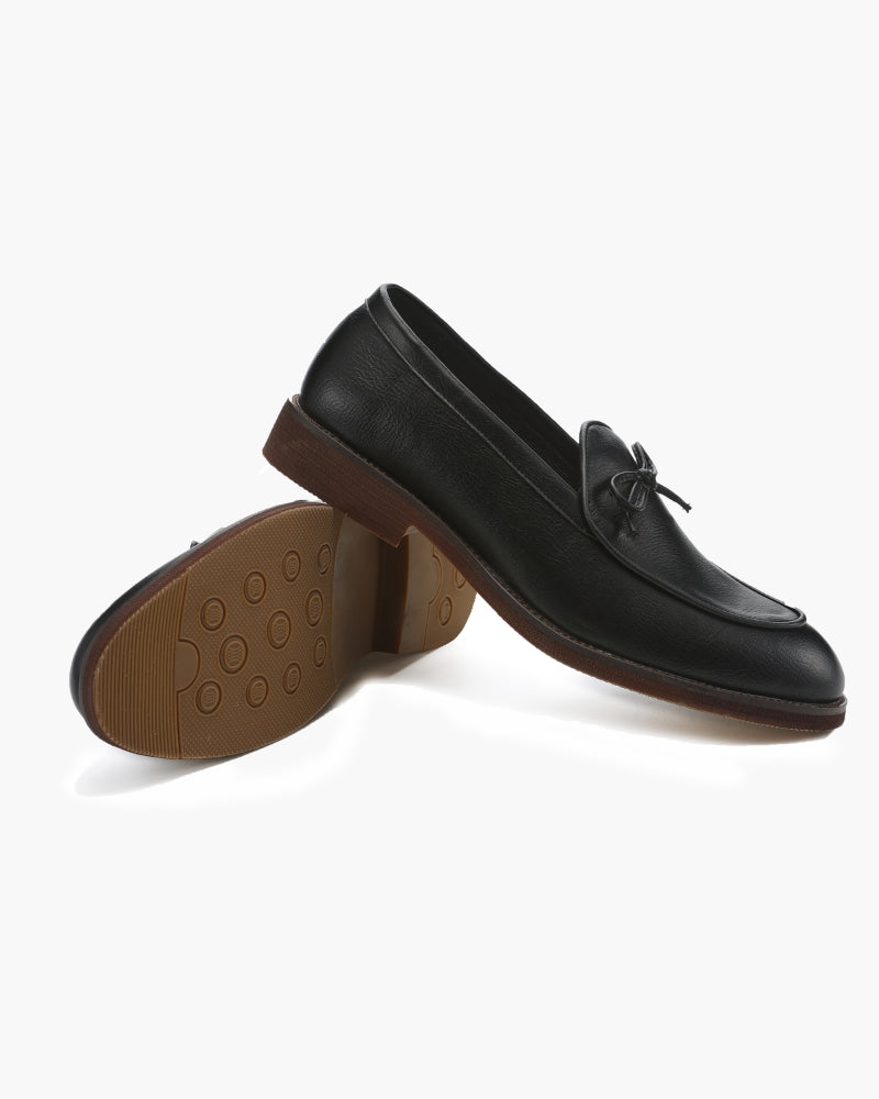MANSSINO™  | Leather Lace-Detail Loafers