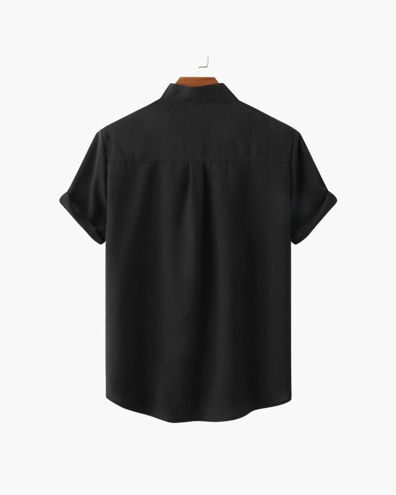 MANSSINO™ | Mandarin Collar Shirt