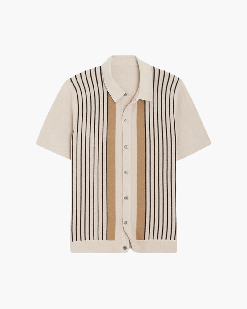 MANSSINO™ | STRIPED KNIT POLO