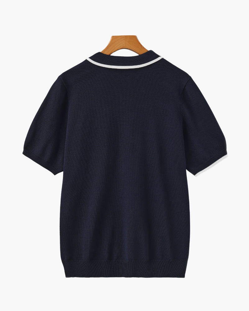 MANSSINO™ | POLO WITH CONTRAST TIPPING
