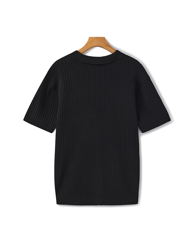 MANSSINO™ | RIBBED KNIT POLO