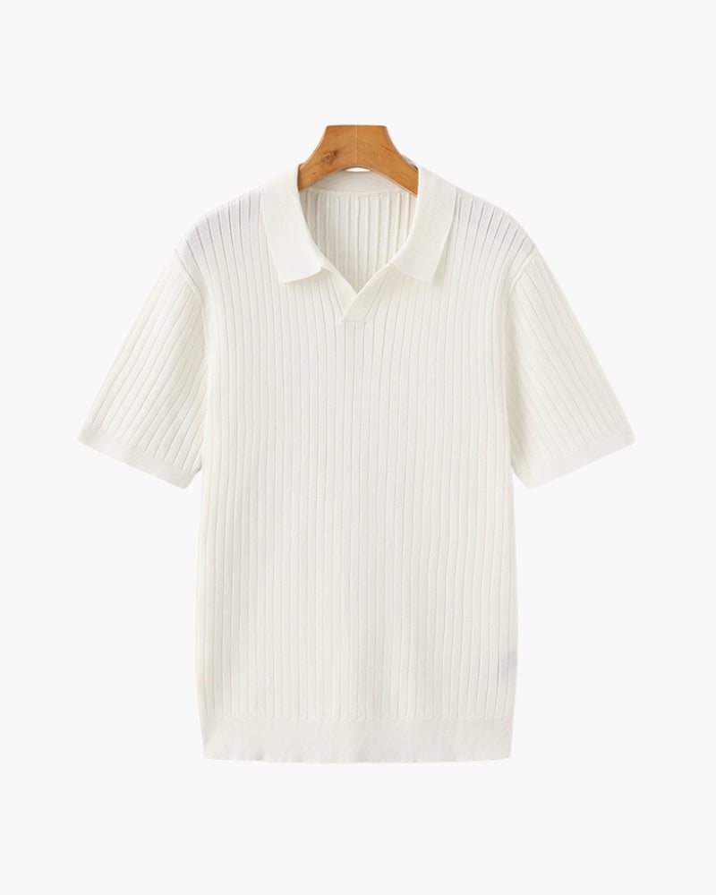 MANSSINO™ | RIBBED KNIT POLO