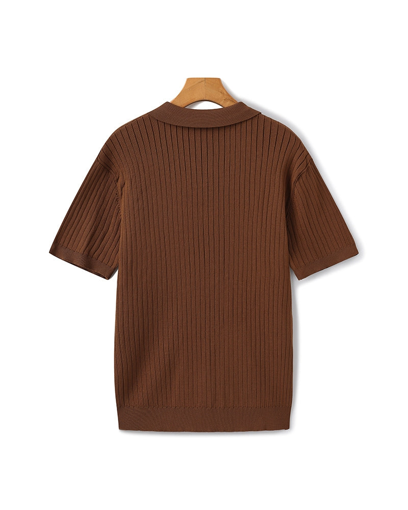MANSSINO™ | RIBBED KNIT POLO