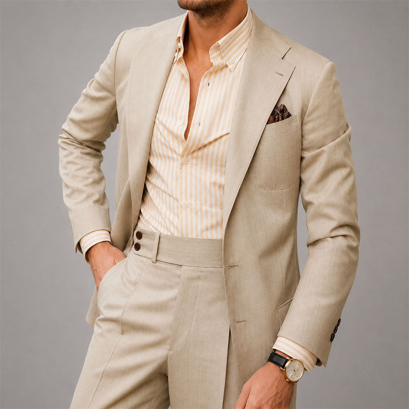 MANSSINO™ | Men's Two-Piece Linen Suit