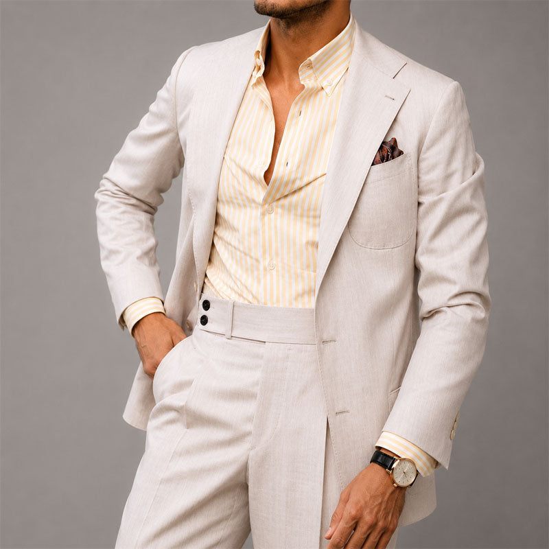 MANSSINO™ | Men's Two-Piece Linen Suit