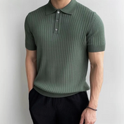 MANSSINO™ | Men's Ribbed Polo Shirt