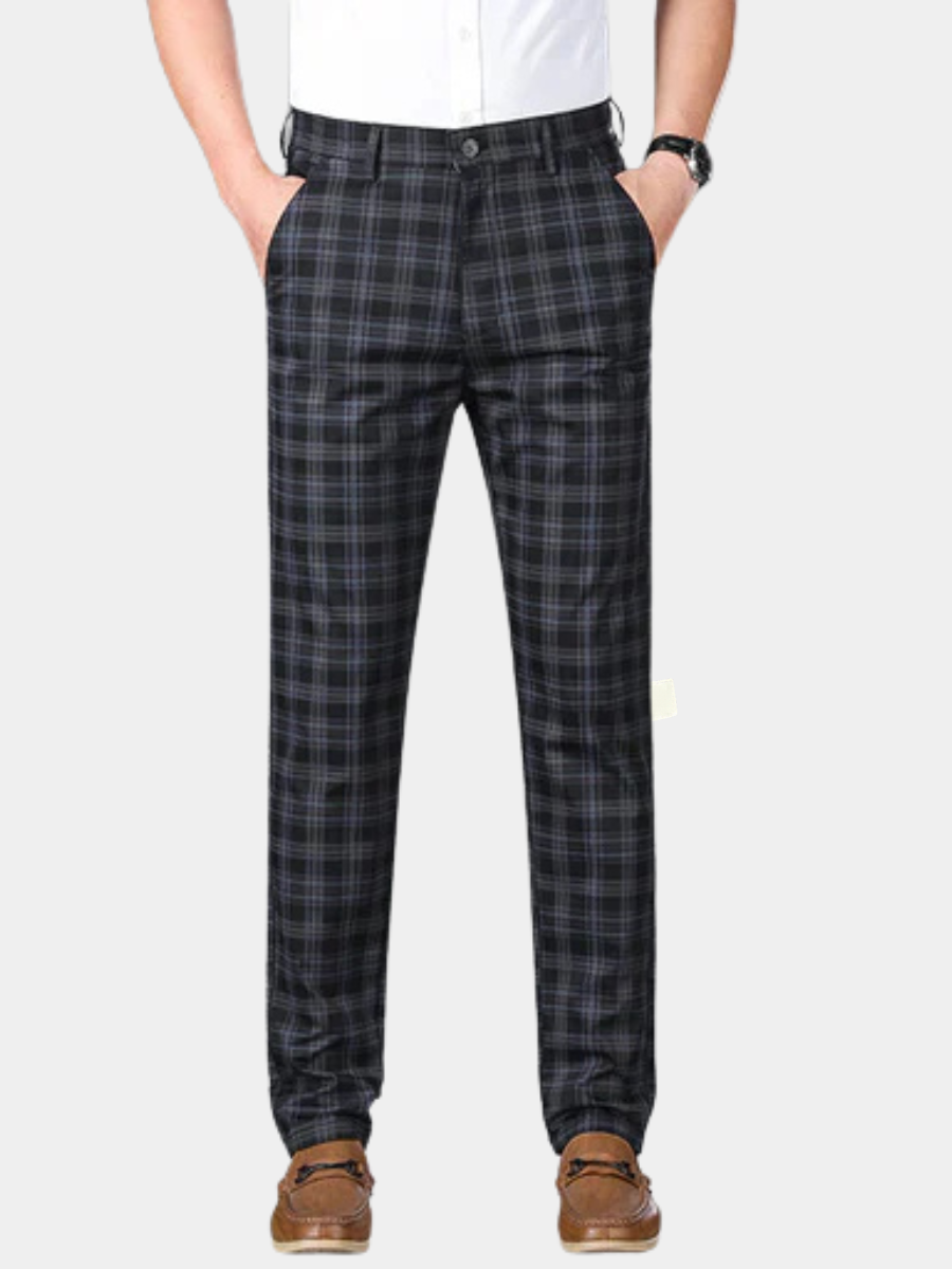 MANSSINO™ | Men's Cotton Check Trousers