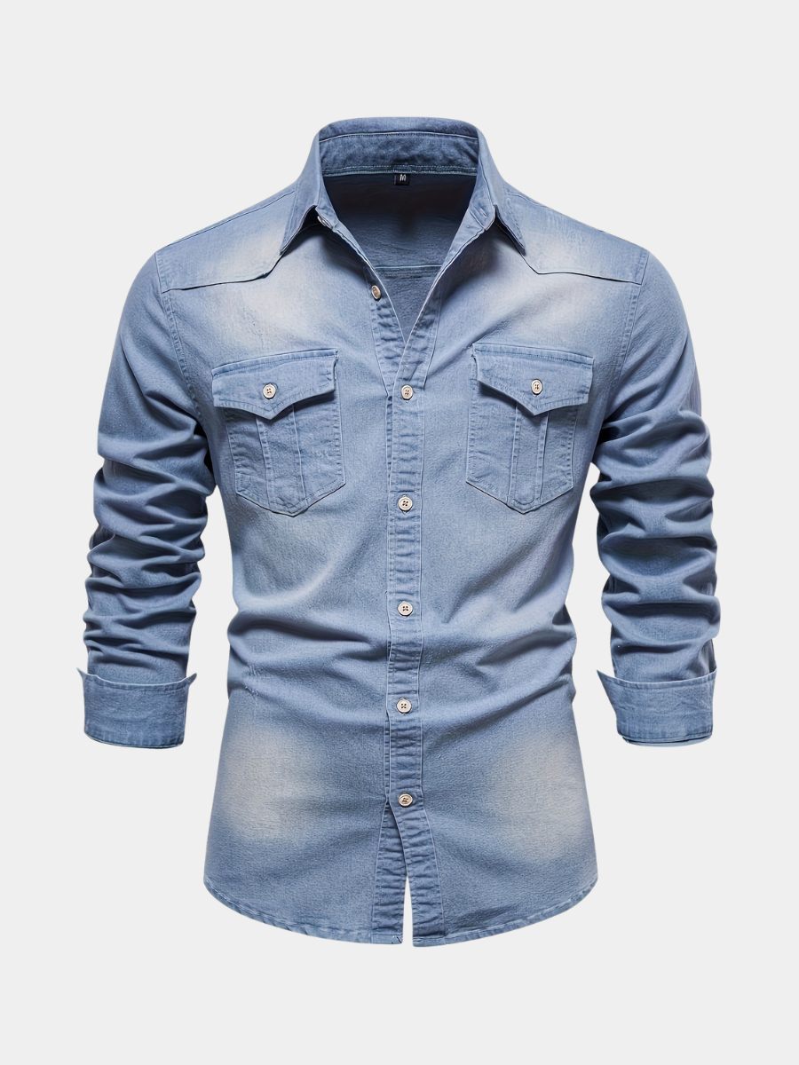 MANSSINO™ | Men's Denim Long Sleeve