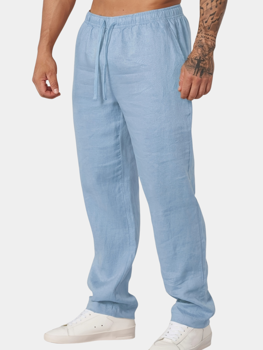 MANSSINO™ | Men's Linen Straight-Leg Trousers