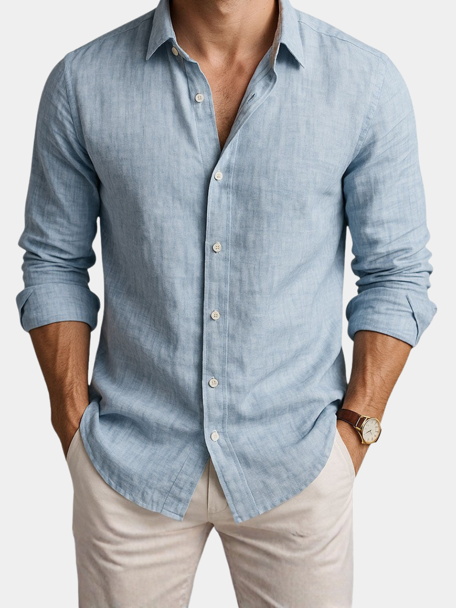 MANSSINO™ | Men's Airy Cotton-Linen Shirt