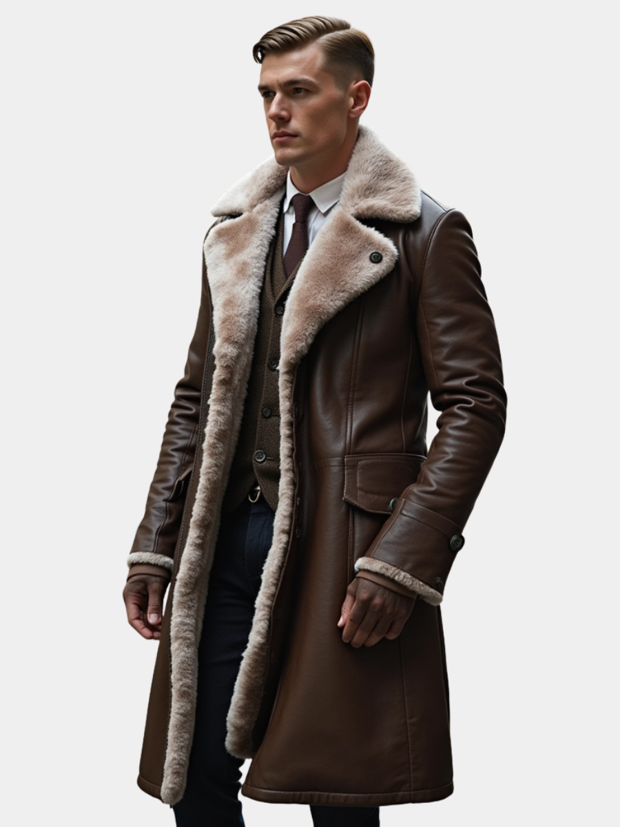 MANSSINO™ | Heritage Fur-Lined Coat for Men