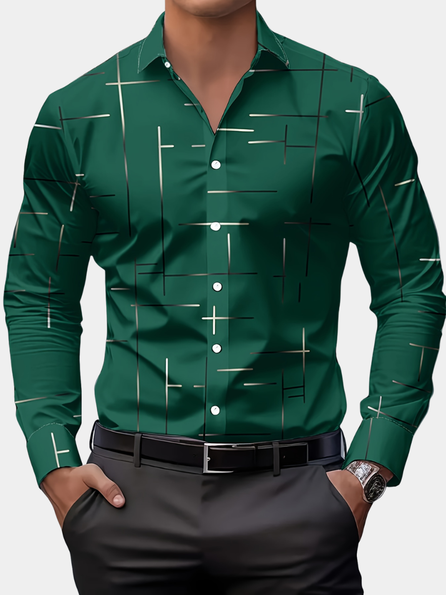MANSSINO™ | Men's Geometric Print Shirt