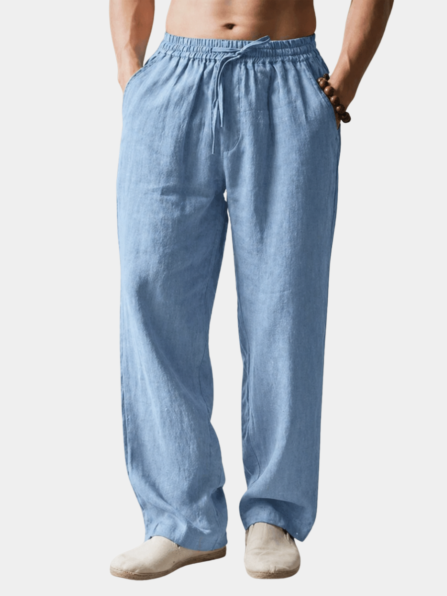 MANSSINO™ | Men's Drawstring Cotton-Linen Trousers