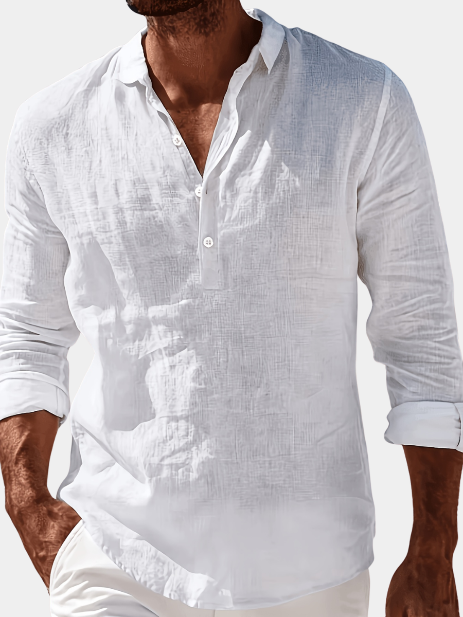 MANSSINO™ | Men's Linen Blend Polo