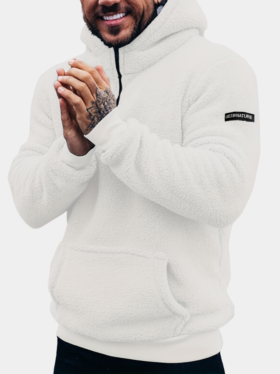 MANSSINO™ | Men's Plush Hooded Zip-Up Hoodie