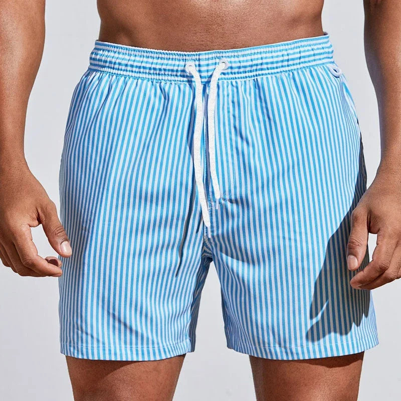 MANSSINO™ | Men's Quick-Dry Striped Swim Shorts