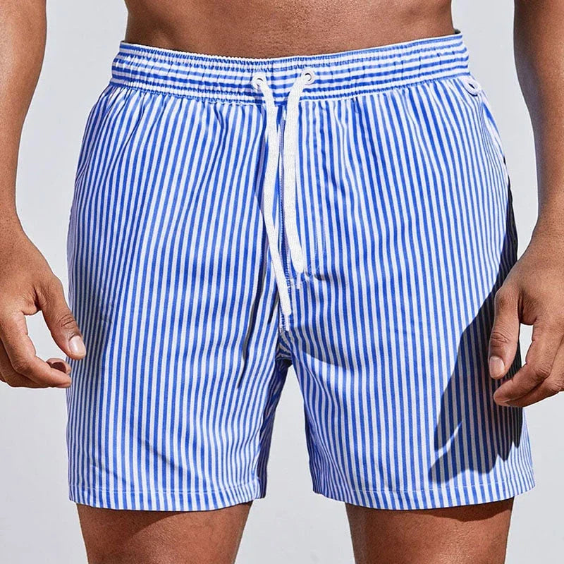 MANSSINO™ | Men's Quick-Dry Striped Swim Shorts