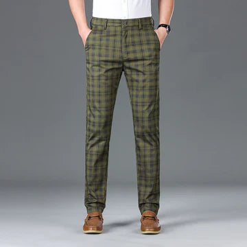 MANSSINO™ | Men's Cotton Check Trousers