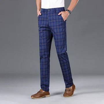 MANSSINO™ | Men's Cotton Check Trousers