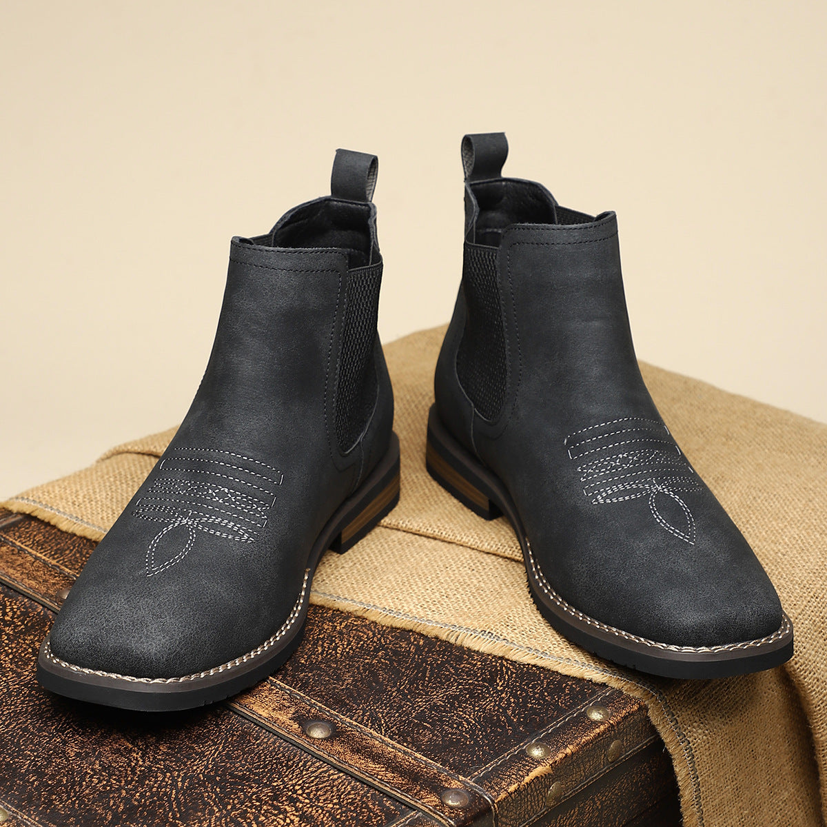 MANSSINO™ | MENS LEATHER ANKLE BOOTS