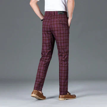 MANSSINO™ | Men's Cotton Check Trousers