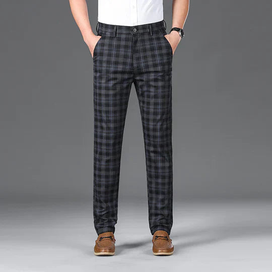 MANSSINO™ | Men's Cotton Check Trousers