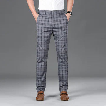 MANSSINO™ | Men's Cotton Check Trousers