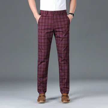 MANSSINO™ | Men's Cotton Check Trousers