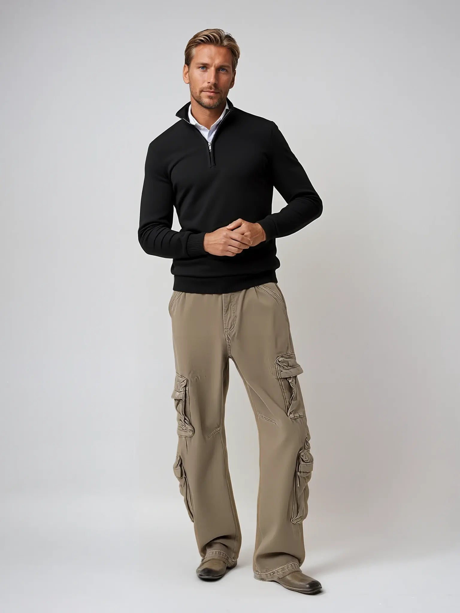 MANSSINO™ | Half-Zip Sweater