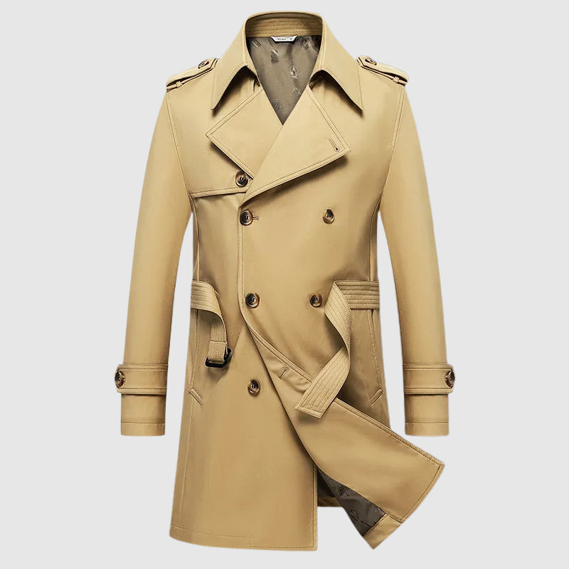 MANSSINO™ | DOUBLE-BREASTED TRENCH COAT
